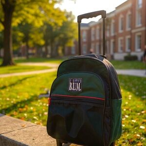 Vintage 1980s Li’l B.U.M. Rolling Backpack Rare Unused‎